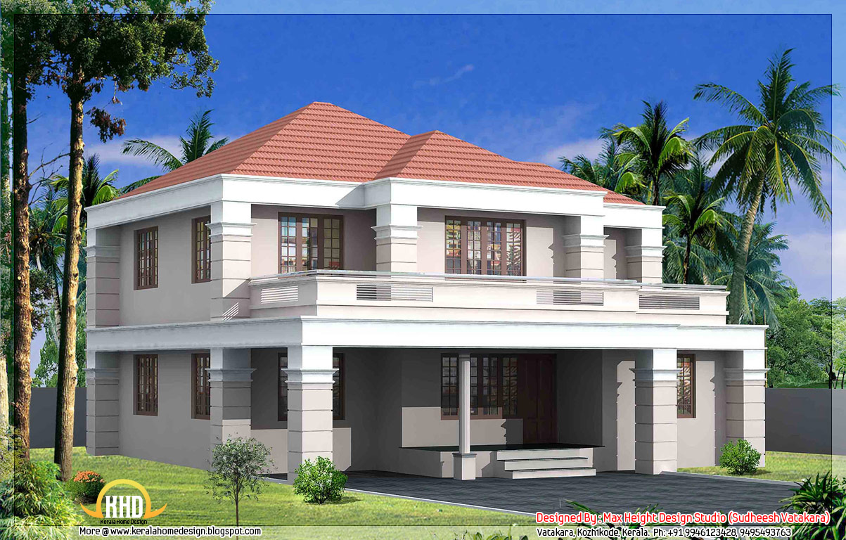 7 beautiful Kerala  style house  elevations  Indian House  Plans 