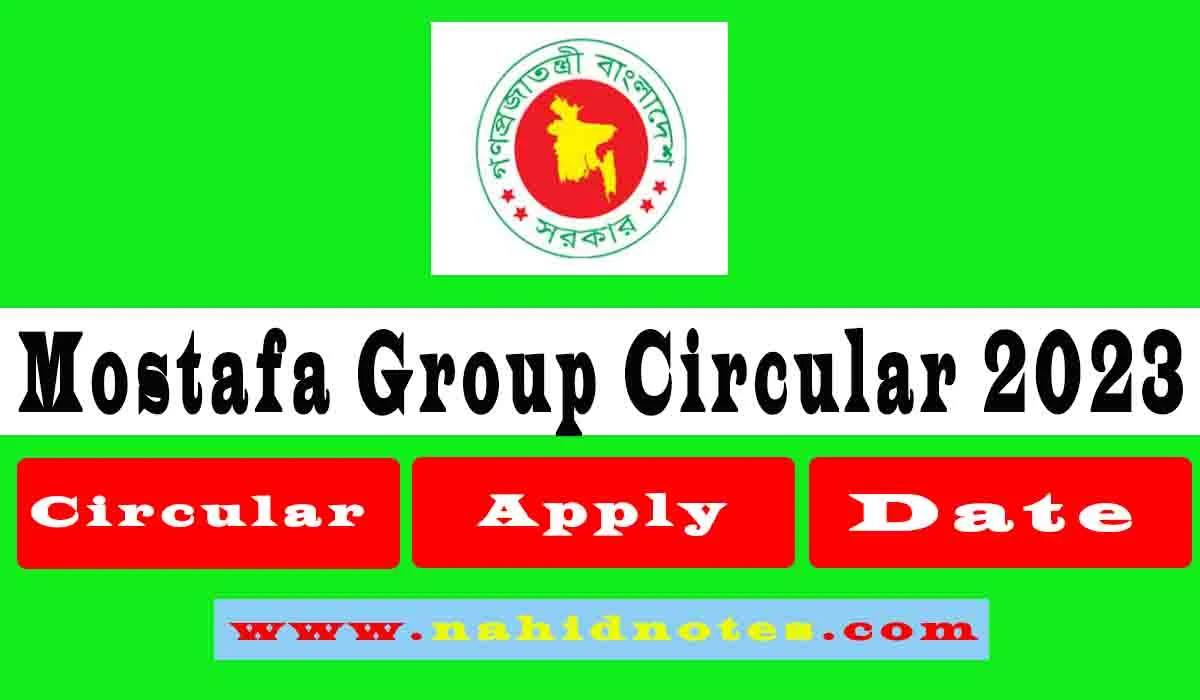 mostafa group job circular 2023