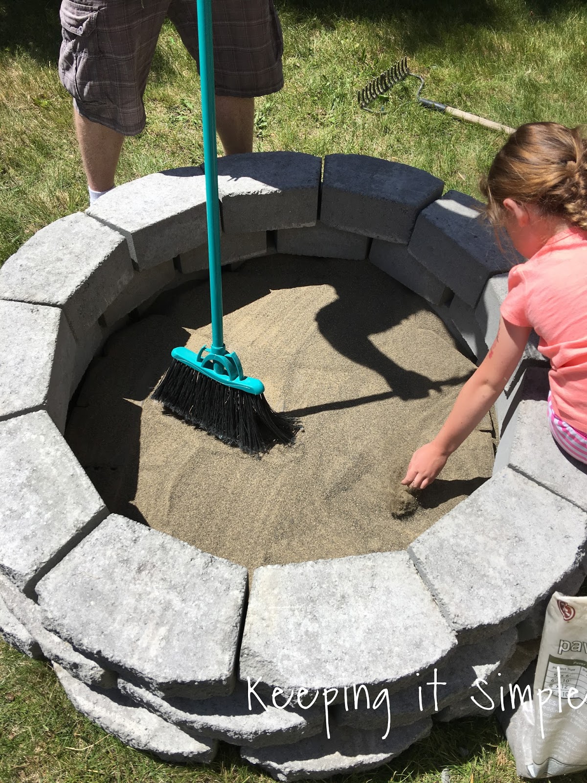 How To Build A Diy Fire Pit For Only 60 Keeping It Simple
