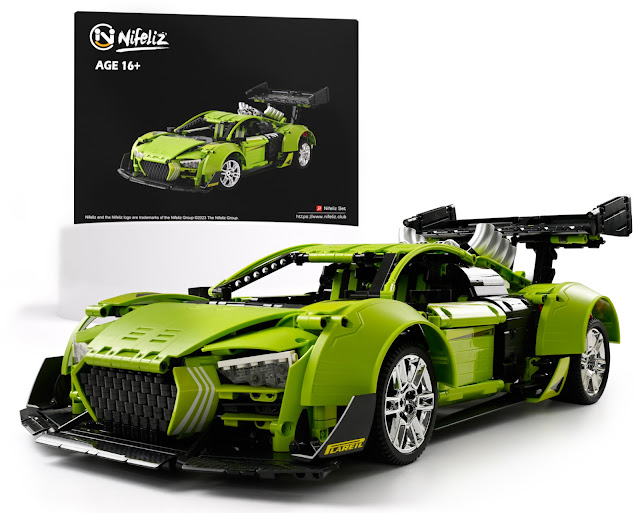 Nifeliz SR8 Sports Car Building Toy Compatible With Lego Technic