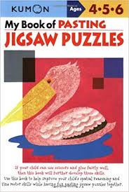 KUMON MY BOOK OF PASTING JIGSAW PUZZLES  FOR AGES 4-5-6 FREE DOWNLAOD AND PRINTABLE PDF FILE