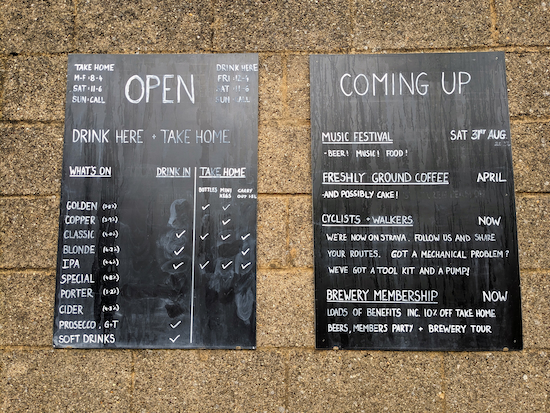 The '3 Brewers' brewery opening times