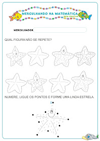 Caderno de Atividades Matemática Projeto no Fundo do Mar grátis para imprimir