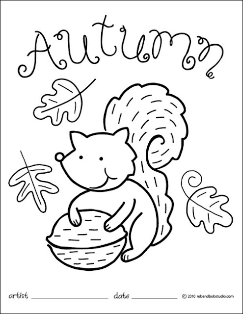 Free Autumn Coloring Pages3