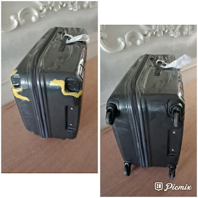 Repairing the broken of fiber hard case luggage