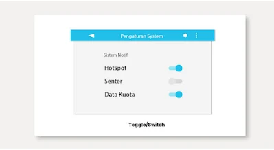 Penggunaan Toggle