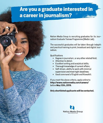 Nation Media Group Journalism Graduate Trainee Programme 2019 (Media Lab)