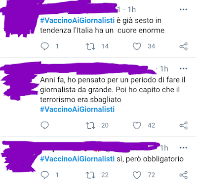 Vaccino covid giornalisti