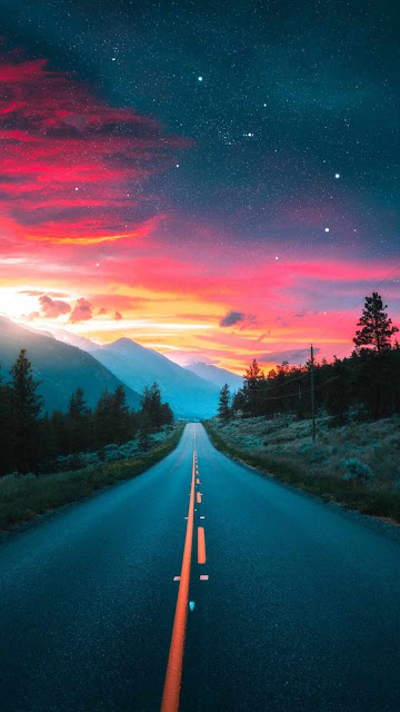 Scenery Night Road iPhone Wallpaper is free wallpaper. First of all this fantastic wallpaper can be used for Apple iPhone and Samsung smartphone.