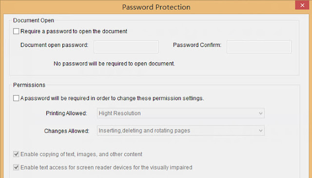 Password protection