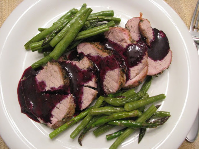 Pork Tenderloin with Blueberry Sauce