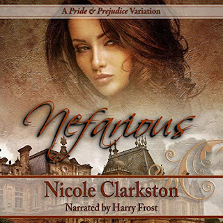 Book cover: Nefarious by Nicole Clarkston, narrated by Harry Frost