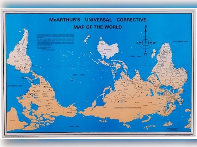 Mcarthurs Universal Corrective Map Of The World