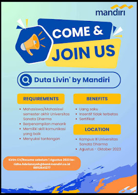 Loker Duta Livin' By Mandiri