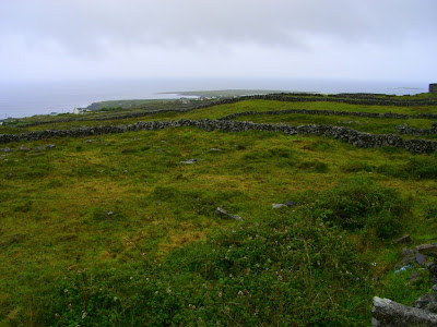 View from Dún Arann Lighthouse in Aran Islands in Ireland