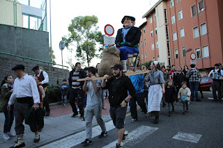 Olentzero en los barrios