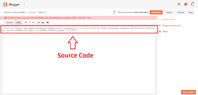 Kelas Informatika - Source Code Daftar Isi Model List