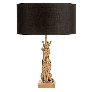 Gold Leopard Lamp