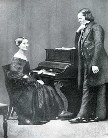 Clara & Robert Schumann,  Daguerreotype of 1850.