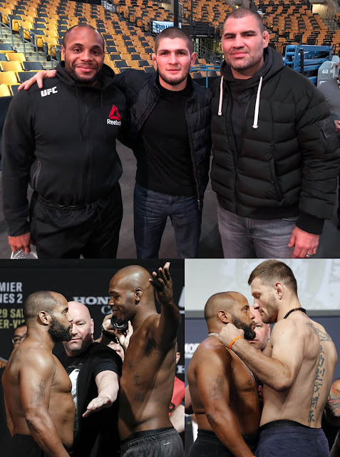 Daniel Cormier with Khabib, Cain Velasquez, Jon Jones, and Stipe Miocic