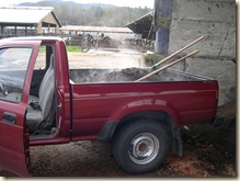 truckload of compost