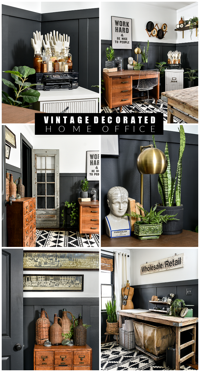 ifølge Undervisning blåhval Functional Vintage Home Office Changes and an Announcement | Little House  of Four - Creating a beautiful home, one thrifty project at a time.