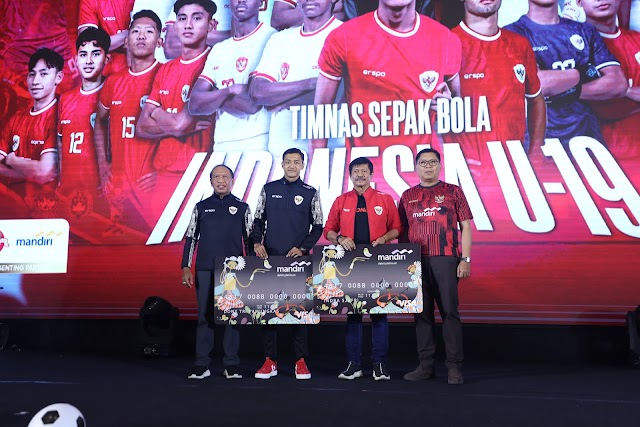 Bank Mandiri Beri Dana Pembinaan Rp1 Miliar kepada Tim U-19 Indonesia  