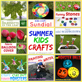 Summer KidsCrafts wesens-art.blogspot.com