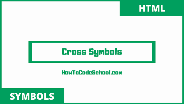 cross symbols unicodes and html codes