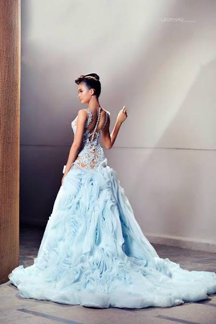 bride dress fashion han thi