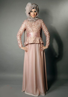 Desain Kebaya Dress Brokat Muslimah Modern Terbaru