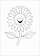 Desenho De Flores para colorir (de girassol para colorir flores)