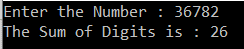 Using Linq to find the sum of digits of a number in C#