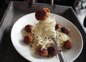 Oppskrift Vegan Vegetar Linselus Linser Cappellini Pasta Vegetariske Kjøttboller