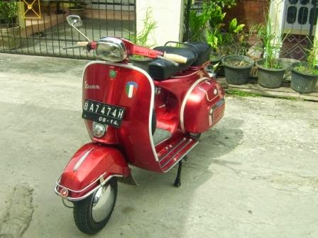  Vespa  Super 78 Merah  Candy Tone Motor Expose