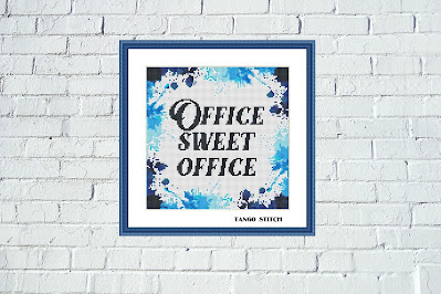 Office sweet office funny cross stitch pattern - Tango Stitch