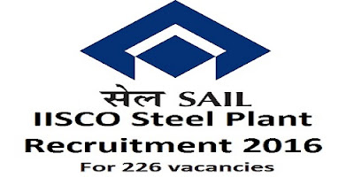 SAIL recruitment 2016