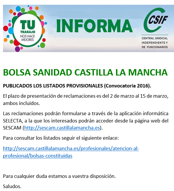 http://sescam.castillalamancha.es/profesionales/atencion-al-profesional/bolsas-constituidas