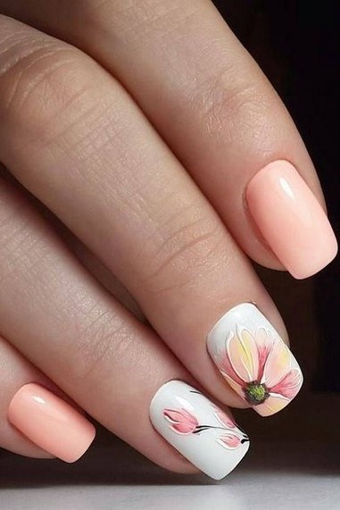 Beautiful Flower Nail Art Designs & Ideas (Nail Art-Ornage)