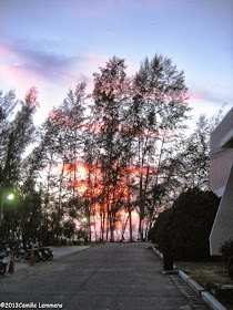 Sunset at Nathon hospital