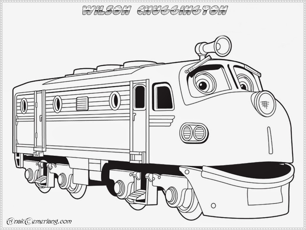 Mewarnai Kereta Chuggington Anak Cemerlang