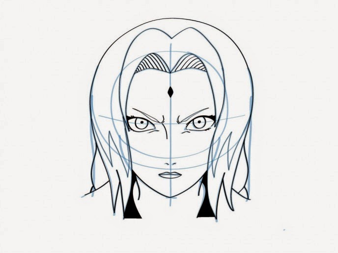 Cara menggambar anime Tsunade mudah dan sederhana  Dunia 