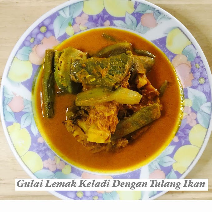 Resepi Gulai Lemak Keladi Dengan Tulang Ikan