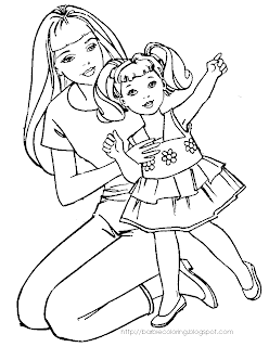 Barbie Coloring Sheets on Barbie Coloring Pages  Coloring Pages Of Barbie With Kelly