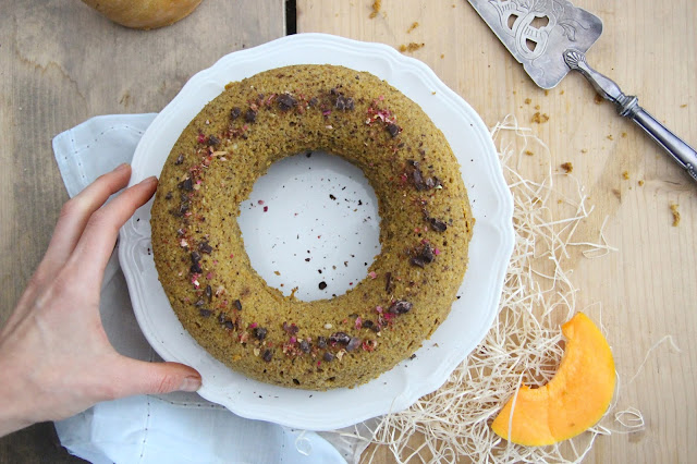 Cuillère et saladier : Gâteau à la courge et aux épices vegan (cuisson vapeur)