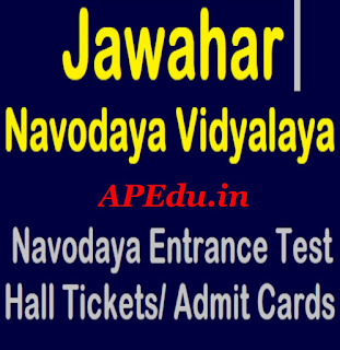 Navodaya entrance test 2019 Hall tickets download,JNVST ADMIT CARDS DOWNLAOD