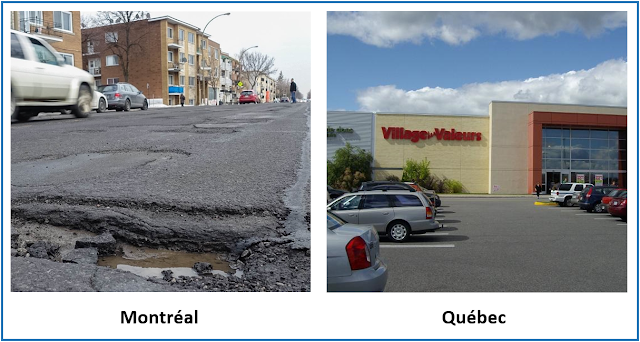 différences entre Québec et Montréal