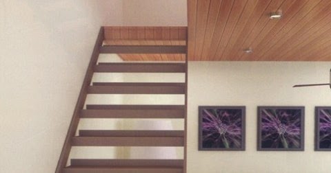 gambar desain tangga kayu minimalis terbaru  desain 