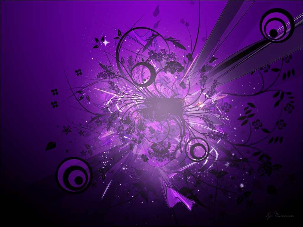 Purple Abstract Desktop