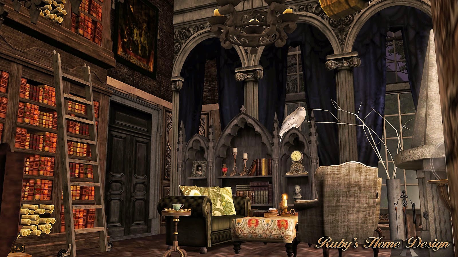 My Sims 3 Blog: Gothic Mansion by Ruby Red